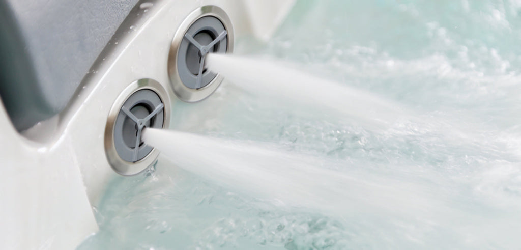 Flachstrahldüsen in einem Whirlpool