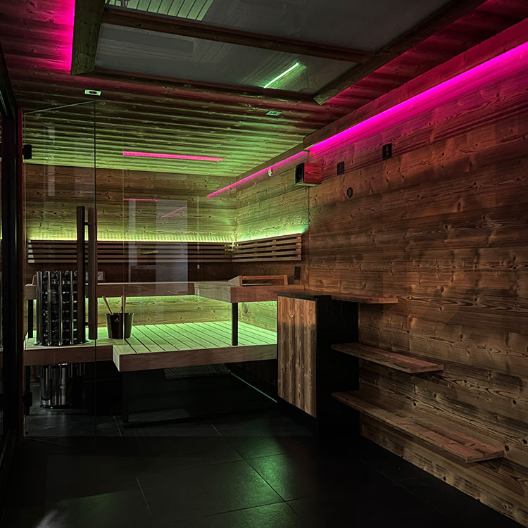 Black Sauna Poolhaus Black Edition 550