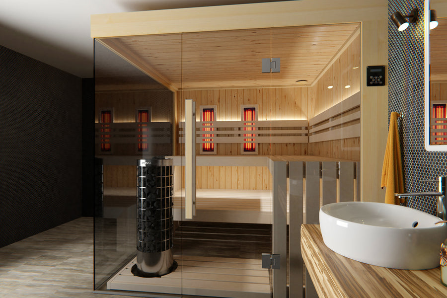 Indoor Sauna Kitzbühel mit Infrarotpanelen