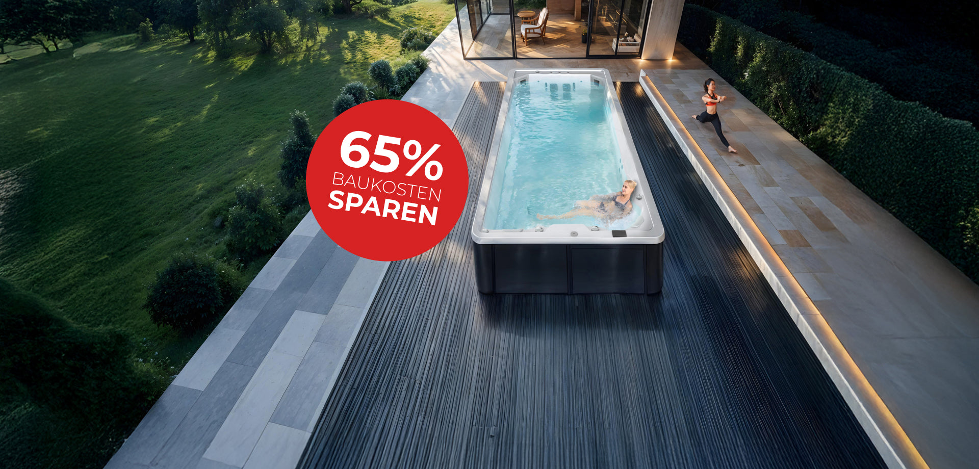 Teilversenkte Swim Spas